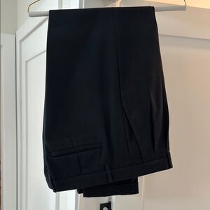 All Saints Jet Black Pleated Trousers